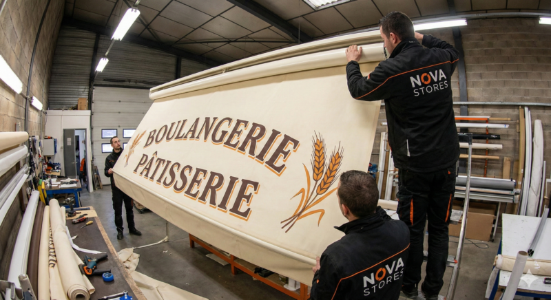 Inscription sur toile