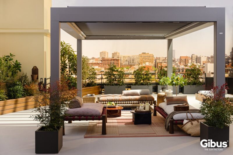 Pergola Bioclimatique Rétractable Velvet Plus – Gibus