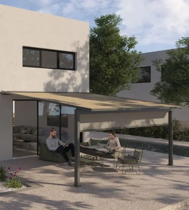 Pergola Toile Rétractable Med Quadra – Gibus