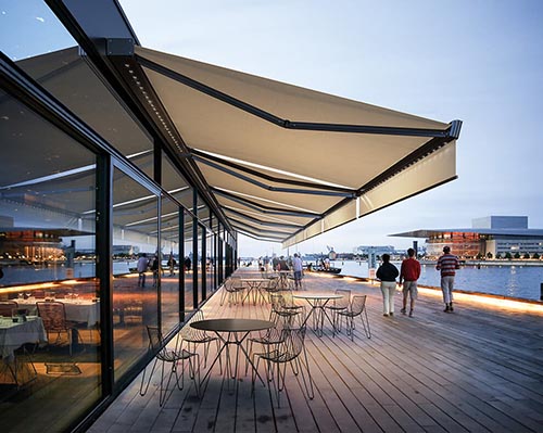 Installation de store de terrasse pour CHR à Bordeaux centre, Mérignac, NOVA STORES