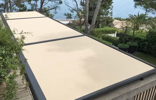 Installation store gibus sur toiture de véranda à Bordeaux, Mérignac, NOVA STORES