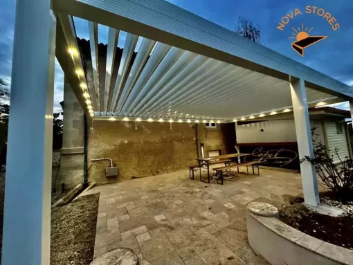 Vente et installation d’une pergola Bioclimatique Gibus à Langon, Mérignac, NOVA STORES