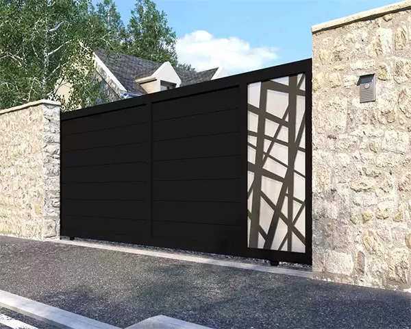 Pose et installation de portails aluminium sur mesure, Mérignac, NOVA STORES