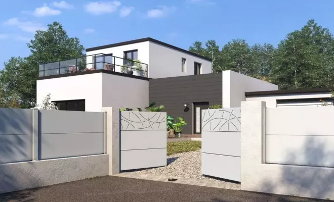 Pose et installation de portails aluminium sur mesure, Mérignac, NOVA STORES