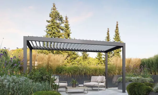 Découvrez la nouvelle Pergola Bioclimatique Gibus MOVIE, Mérignac, NOVA STORES