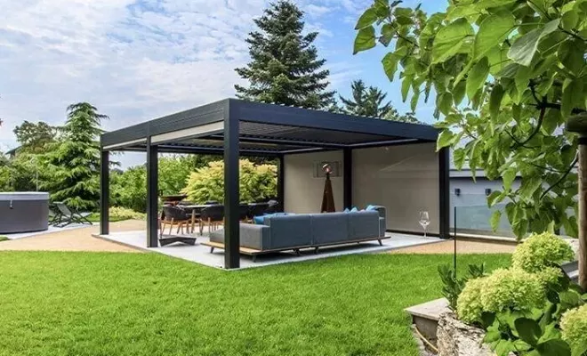 Pergola bioclimatique haut de gamme Gibus chez NOVA STORES à Bordeaux, Mérignac, NOVA STORES