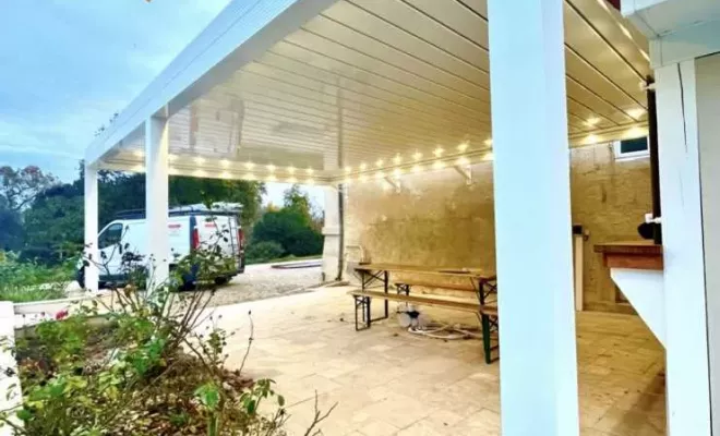 Vente et installation d’une pergola Bioclimatique Gibus à Langon, Mérignac, NOVA STORES