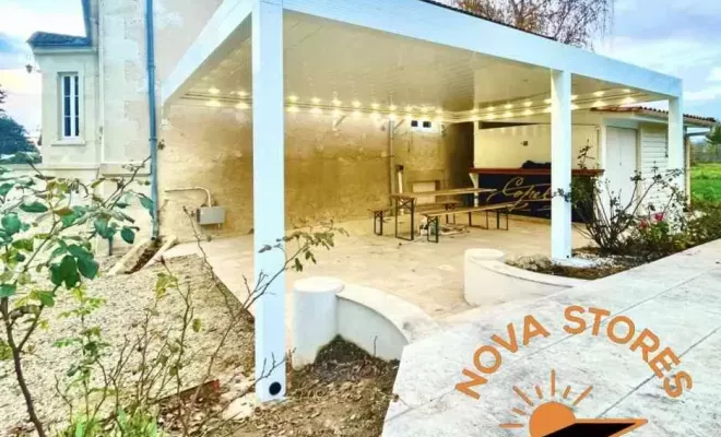 Vente et installation d’une pergola Bioclimatique Gibus à Langon, Mérignac, NOVA STORES